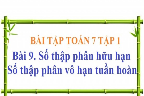 [Toán 7] - Bài tập số thập phân