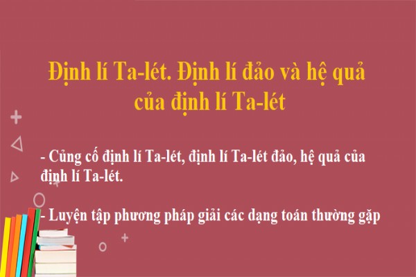 [Toán 8] - Các bài tập cơ bản về định lý Talét