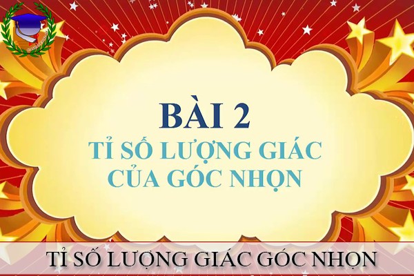 [Toán 9] - BT tỉ số lượng giác của góc nhọn