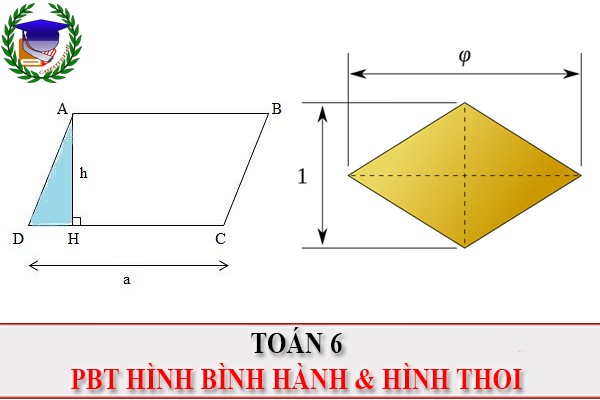 [Toán 6] - PBT Hình bình hành và hình thoi