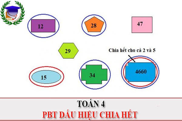 [Toán 4] - PBT Dấu hiệu chia hết